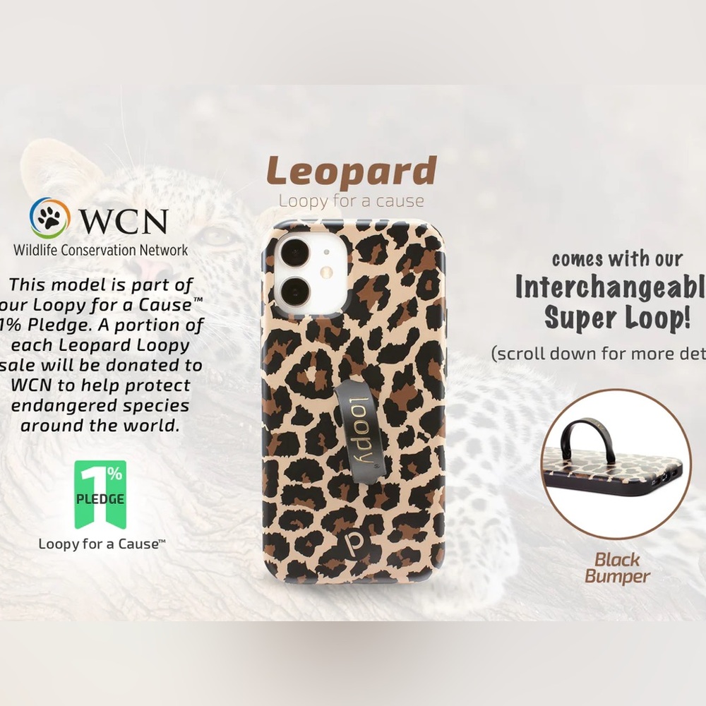 iphone 11 Leopard Print Loopy Case